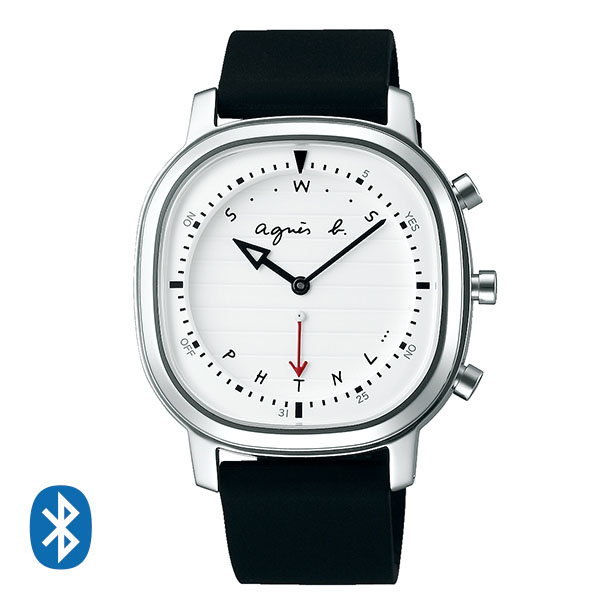 アニエスベー 腕時計 agnes b. オム Bluetoothによる時刻修正機能 簡易ワールドタイムFCRB401 【39mm】 国内正規品