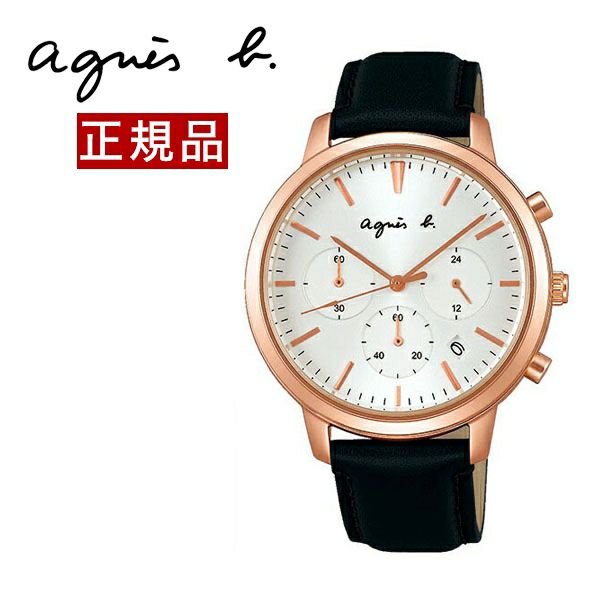 アニエスベー FCRT965 腕時計 agnes b. オム クロノグラフ 【40mm