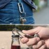 チタン製カラビナ　ハンドグレイ