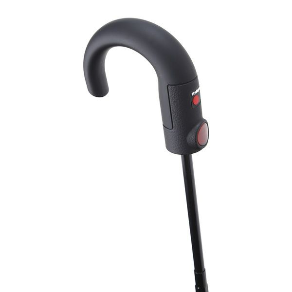 【Knirpsのドライバッグプレゼント】クニルプス 折りたたみ傘 Knirps T280 Medium Duomatic Crook Handle Safety ミディアムデュオマチック クルークハンドルセーフティー KNT280-1000 Black