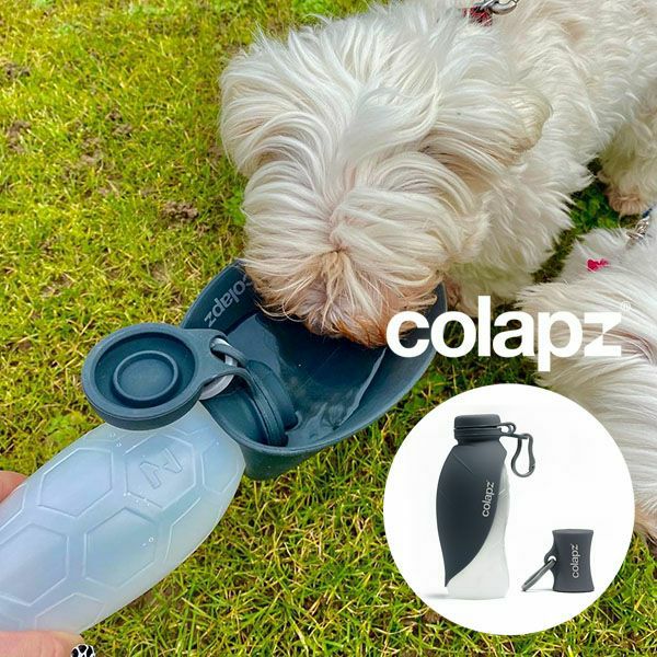 コラプズ ドッグ ウォーターボトル（プープバッグホルダー付） colapz Portable Dog Water Bottle & Poop Bag Holder