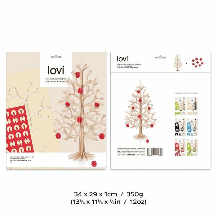 【先行購入特典！削り木のオーナメントプレゼント】 NUTS限定セット LOVI ロヴィ クリスマスツリー ミニボールとトナカイのセット 正規品