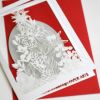 クリスマスカード 切り絵 ツリー型 メッセージカード 封筒 nekonekodesign PAPER ARTS 【メール便対応商品10点まで】