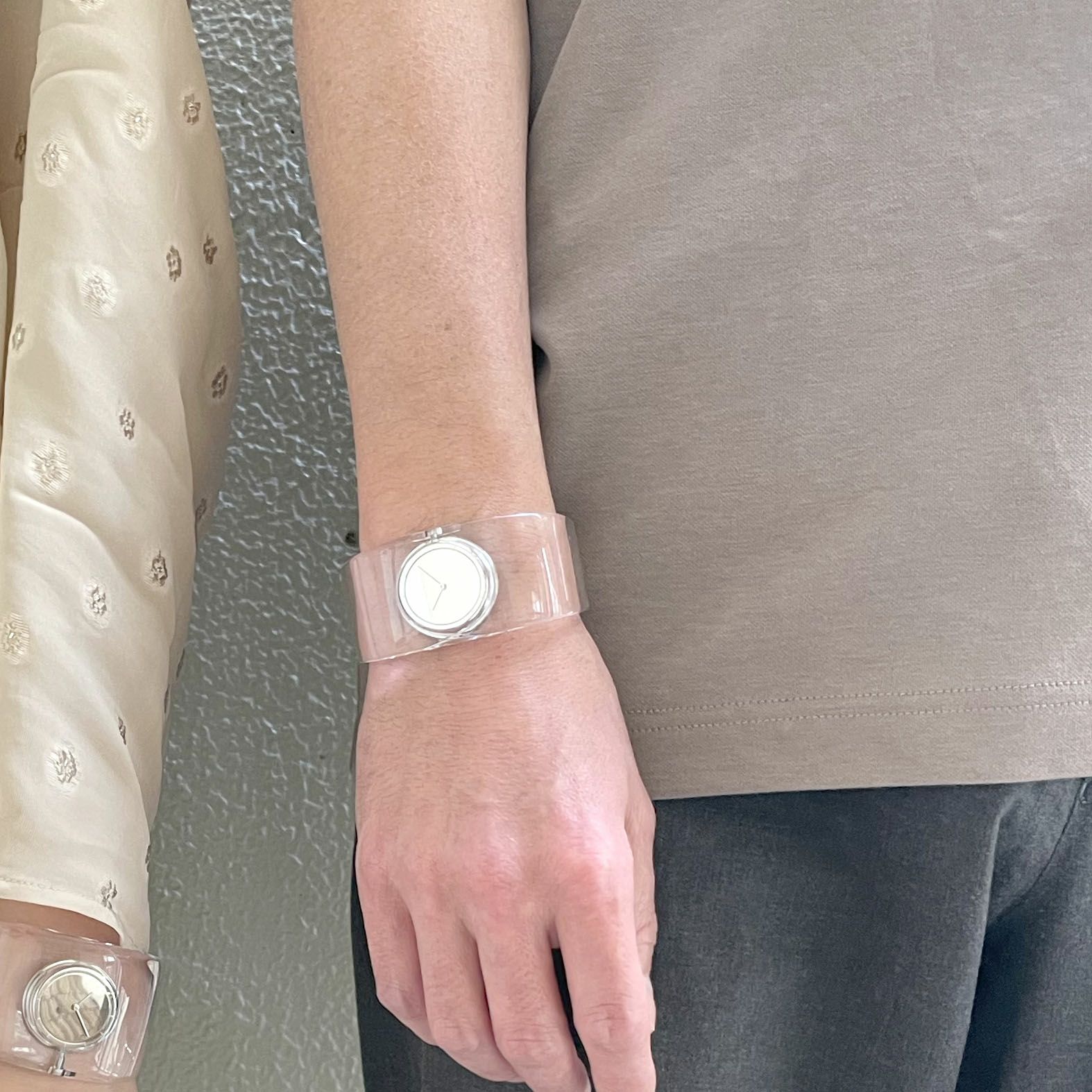 イッセイミヤケ ペアウォッチ オー クリア SILAW001 NYAS001