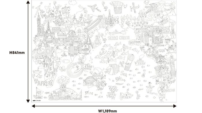 巨大な塗り絵 NuRIEori ヌーリエオリ