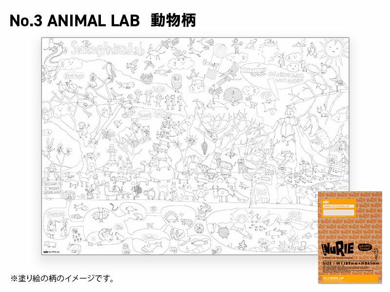 巨大な塗り絵 NuRIEori ヌーリエオリ