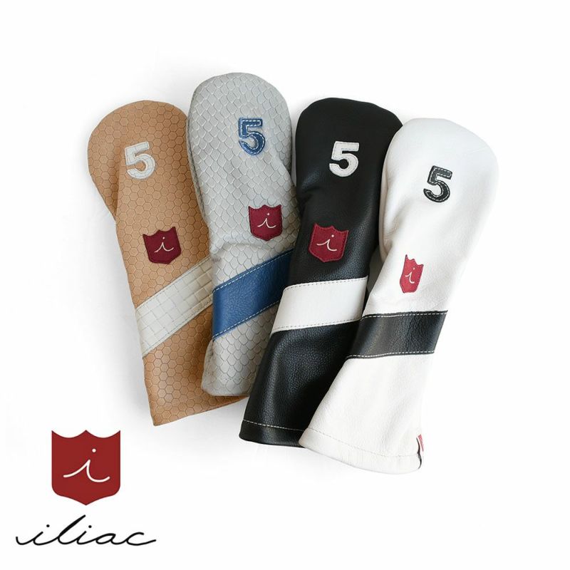 イリアック ゴルフ ヘッドカバー 5番ウッド用 FW アメリカ製 イタリアンレザー ロイヤル iliac golf Royal