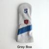 イリアック ゴルフ ヘッドカバー 5番ウッド用 FW アメリカ製 イタリアンレザー ロイヤル iliac golf Royal