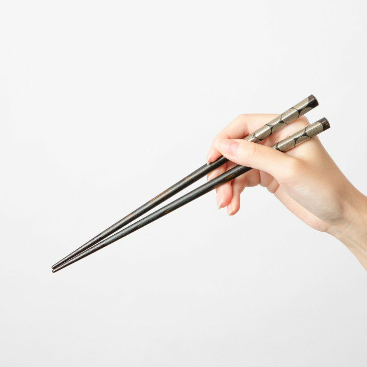 漆のお箸十八膳 水玉