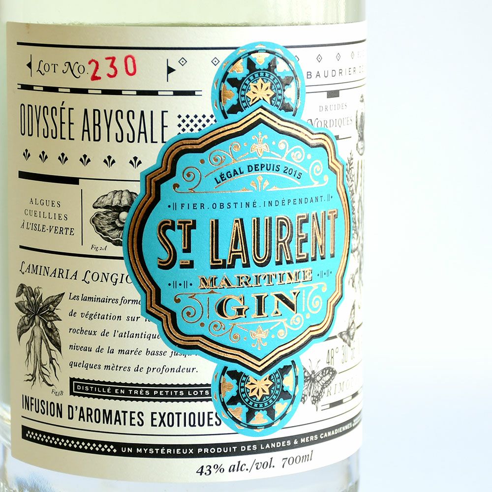 サンローラン クラフトジン カナダ産 ST LAURENT GIN 700ml 43度 