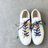 着物から作った靴紐　shoe face