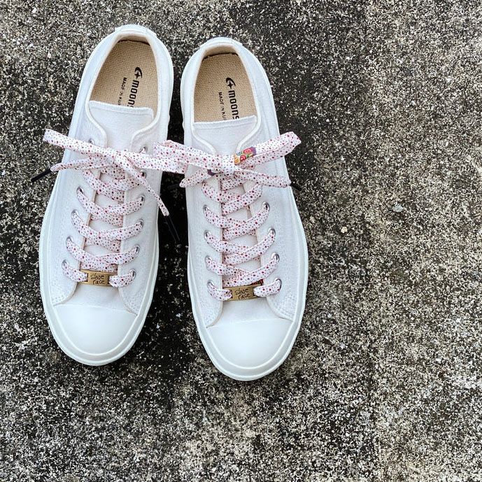 着物から作った靴紐　shoe face