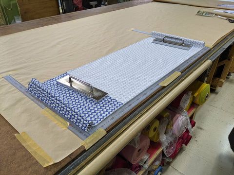 着物から作った靴紐　shoe face