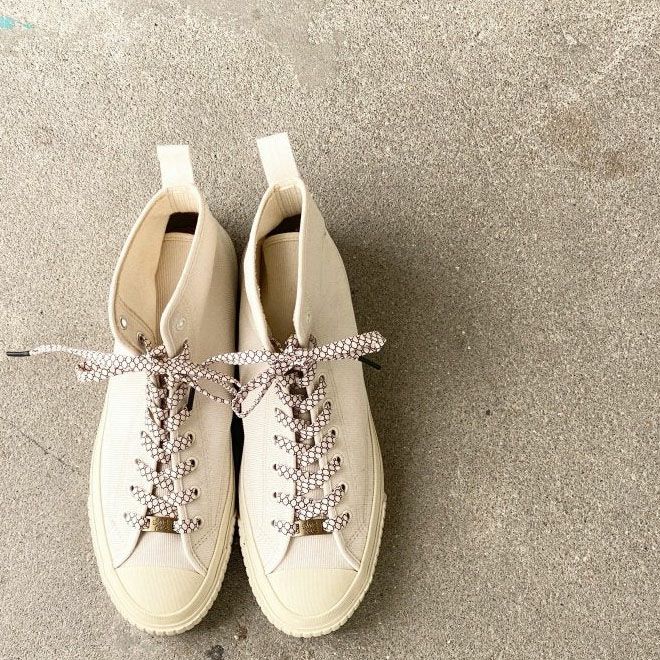 着物から作った靴紐