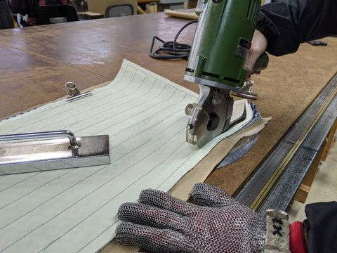 着物から作った靴紐