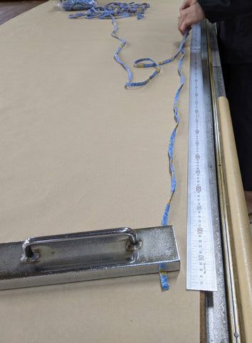 着物から作った靴紐