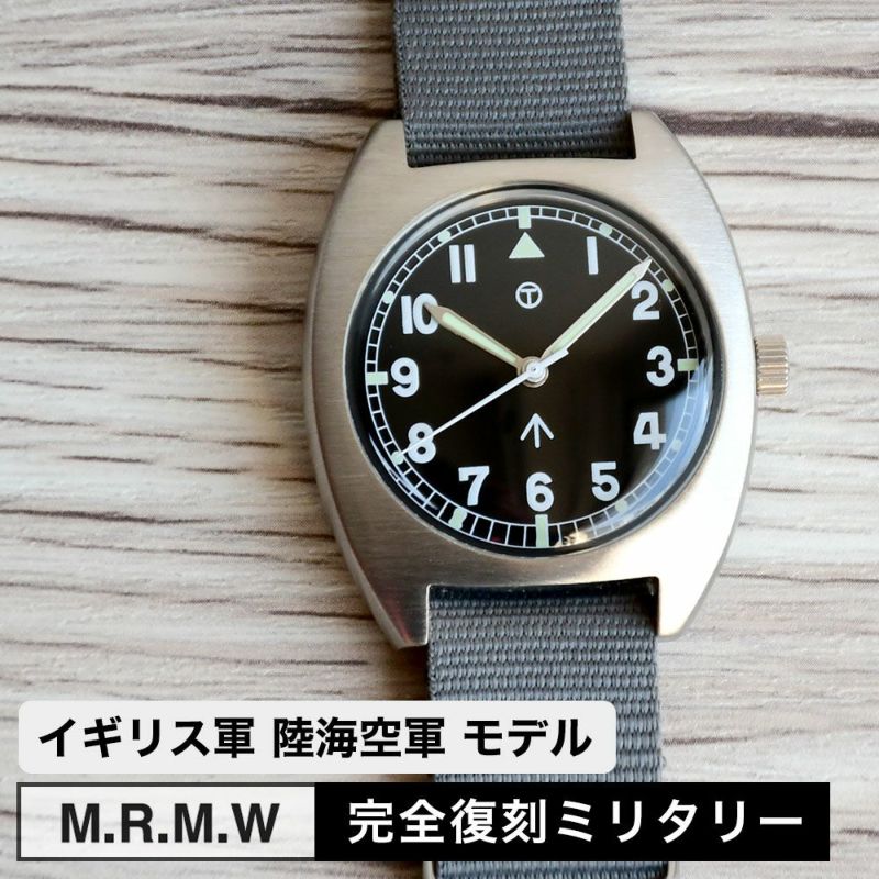 M.R.M.W ミリタリーウォッチ 腕時計 イギリス軍 ロイヤルアーミーW-10 ナイロン NATOストラップ ROYAL ARMY モントルロロイ