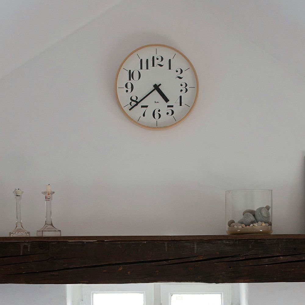 電波時計　掛け時計　レムノス