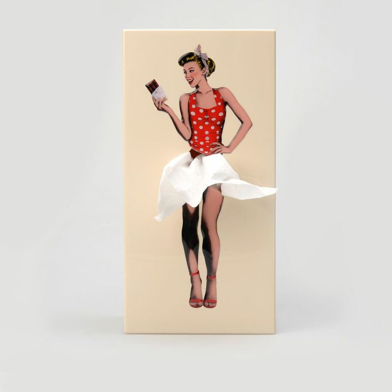 縦型ティッシュケース　韓国インテリア