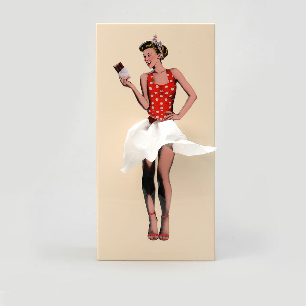 縦型ティッシュケース　韓国インテリア