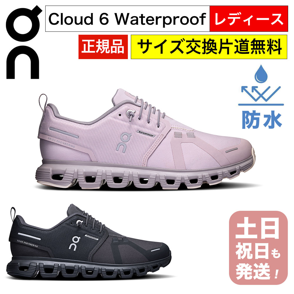 on スニーカー レディース クラウド6 防水 ウォータープルーフ 男性用 オン ランニングシューズ On Cloud6 WP クラウドシックス Womens