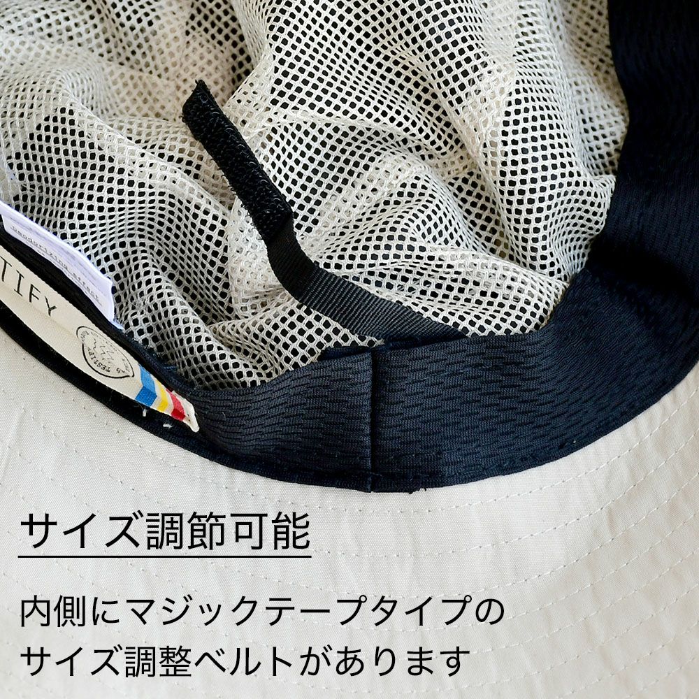 パラソルハット 帽子 被る日傘 フリーサイズ 56-58.5cm 遮光 遮熱 UVカット UPF50+ 撥水 通気性 ハット TESTIFY Parasol Hat