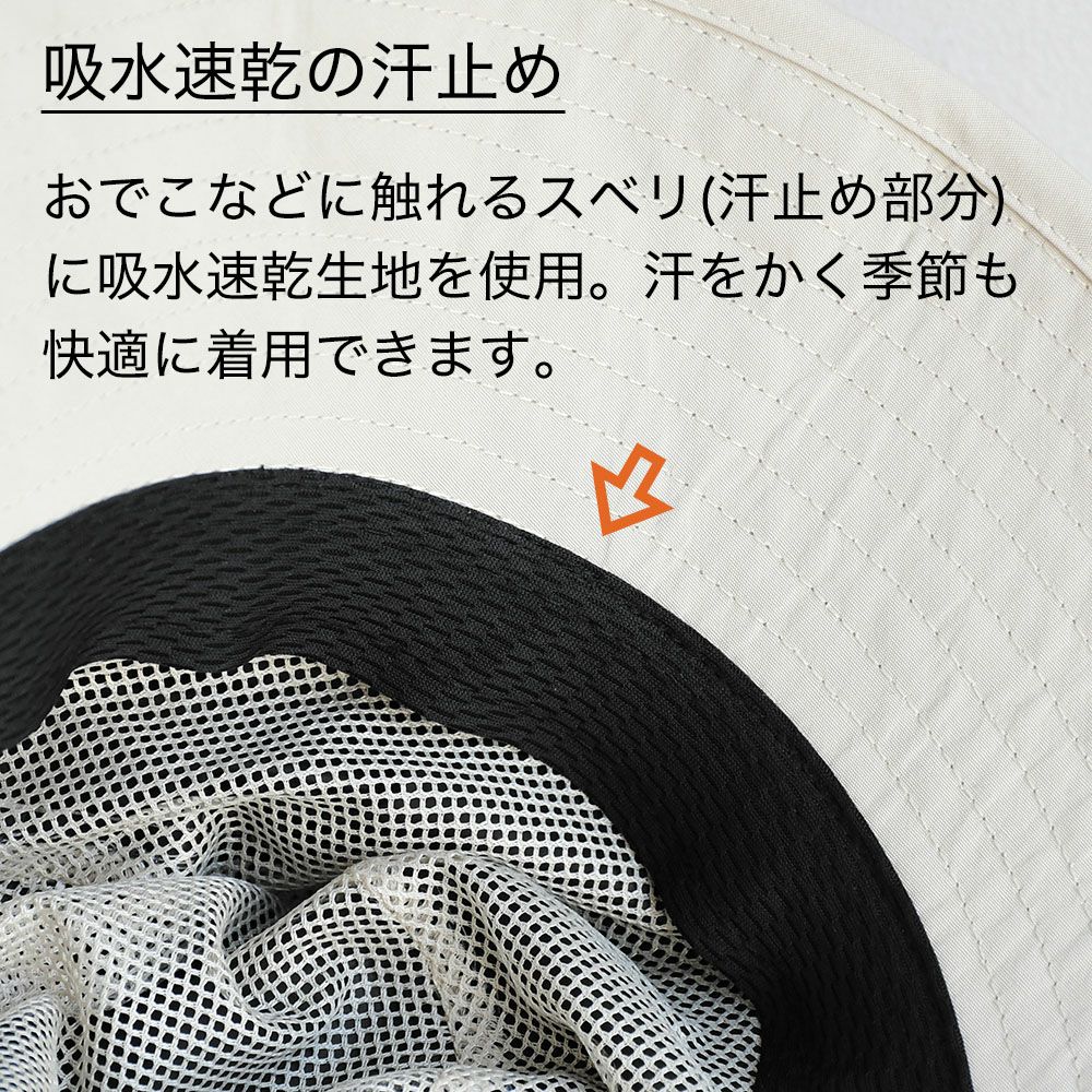 パラソルハット 帽子 被る日傘 フリーサイズ 56-58.5cm 遮光 遮熱 UVカット UPF50+ 撥水 通気性 ハット TESTIFY Parasol Hat