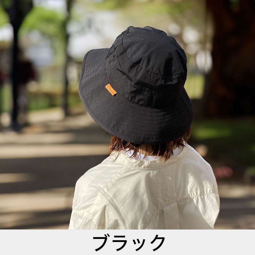 パラソルハット 帽子 被る日傘 フリーサイズ 56-58.5cm 遮光 遮熱 UVカット UPF50+ 撥水 通気性 ハット TESTIFY Parasol Hat