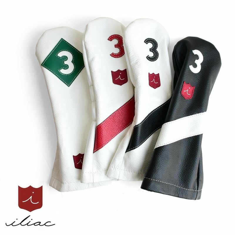 イリアック ゴルフ ヘッドカバー 3番ウッド用 FW 日本製 姫路レザー iliac golf