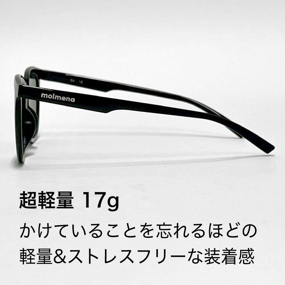 サングラス 偏光レンズ UVカット キャツアイ型 メンズ レディース molmena モルメナ 日本製 超軽量 偏光サングラス