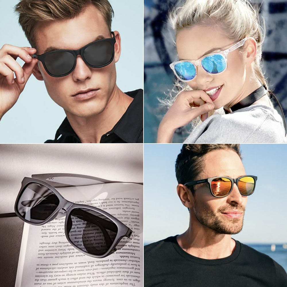 マーズクエスト 偏光サングラス 100%UVカット メンズ レディース MARSQUEST Momentum M06 Cryatal × NeonBlue