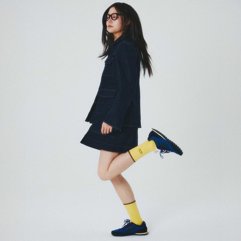 I HATE MONDAY 韓国ブランド　靴下　無地　ロゴ