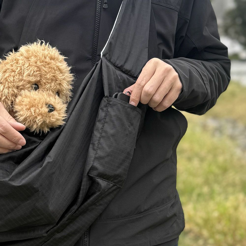 PUFF 撥水×スウェット リバーシブル ペットスリング 犬 猫 抱っこバッグ